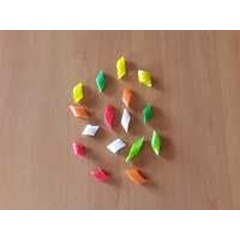 kerupuk mentah buncis warna warni