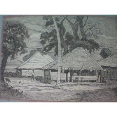 village (ink painting)