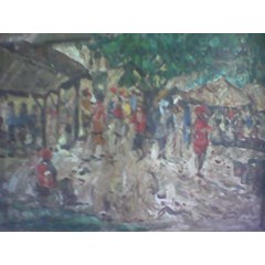 pasar nagari (oil painting)