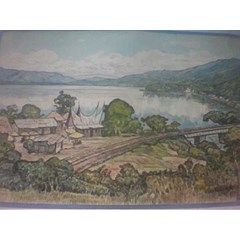 singkarak lake (water colour)