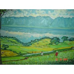 singkarak lake (oil painting)