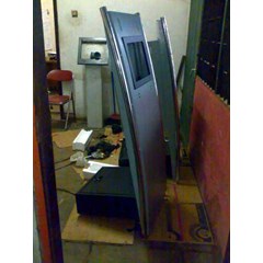 very customable booth kiosk for interactive multimedia