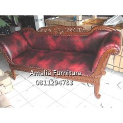 sofa santai barcelona kayu jati