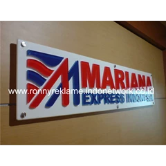 reception sign / front office sign - pt. mariana express indonsia