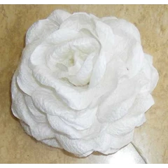 white cocoon flower