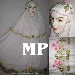 mukena bordir mawar pancasona (mp)