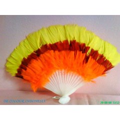 kipas bulu 1 warna