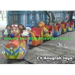 kereta mini mainan fiber triplek