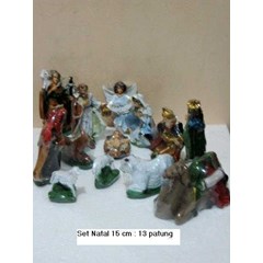 patung set natal 10 cm