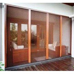 pintu kasa nyamuk lipat, pleated insect screen door, pintu geser