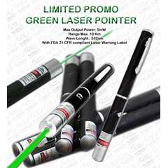 distributor laser pointer - green laser pointer / laser hijau / pointer hijau jarak jauh, mak. s/ d 10km