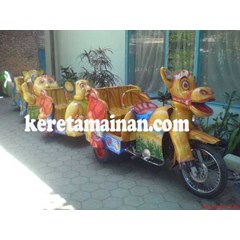 kereta mini sepeda motor boneka