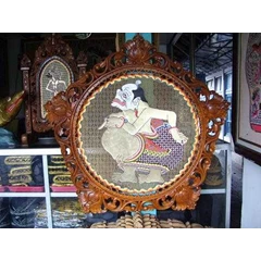 wayang kulit display