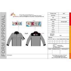 design kemeja staff kct