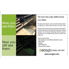 glow in the dark evacuation signage ecoglo step