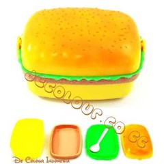 lunch box hamburger segiempat