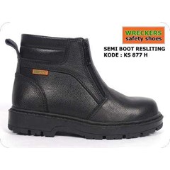 sepatu safety kulit sni - wreckers safety shoes ks 877 h