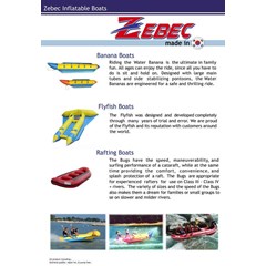 banana boats, flying fish , rafting boats, merk zebec
