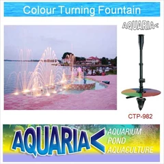 nozzle air mancur + lampu berganti warna