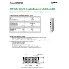 ikusi cdc.digital cable-tv reception equipment with embedded ca, cdc-v200