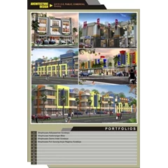 design komersial area, ruko , gedung