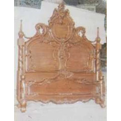 dipan kayu jati ukir model inul ukuran 180x200cm