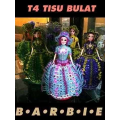 tempat tissue bulat barbie