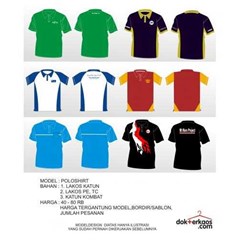 produksi dan desain poloshirt bordir/sablon
