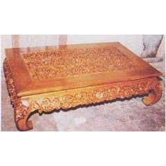 meja ketapang ukir