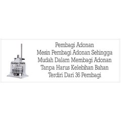 mesin  pembagi  adonan  roti  /   kue