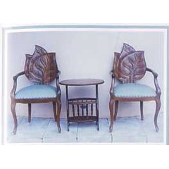 kursi teras motif daun