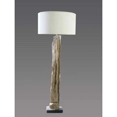 petrified wood floor lamp
