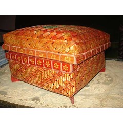 anyaman keranjang bambu
