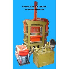 mesin, cetak, pres, pembuat, batako/ paving, ( menual/ hidrolik)