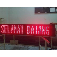 running text, moving sign, text berjalan untuk kantor pajak