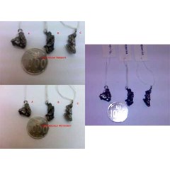 pendant iron nickle - meteorite rare items