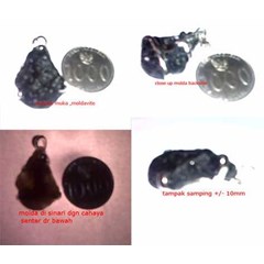 pendant moldavite - meteorite rare items