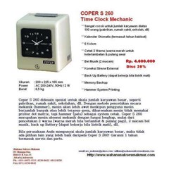 mesin absensi coper s260