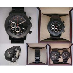 gucci g-round chronoscope pvd black - man