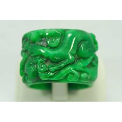 cincin giok ukir plat imperial ( gu 001)