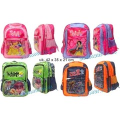 tas sekolah ransel import 3 resleting micro