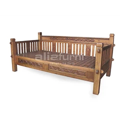 sofa bale-bale ruji jati ukir
