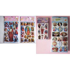 stiker timbul gambar rohani ( kecil, sedang besar)