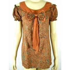 a103 	 blouse batik pita girly