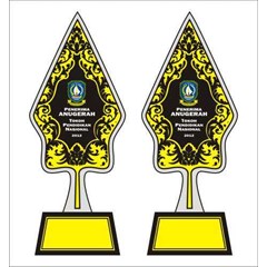 plakat trophy piala award fiber aclyric acrilik akrilik kristal timah logam grafir laser engraving perlombaan kejuaraan pospeda poprov pekan olahraga daerah pekan olahraga provinsi propinsi penghargaan souvenir hadiah promosi masa bakti masa kerja