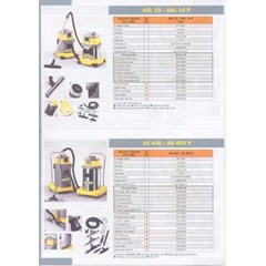 vacuum cleaner heavy duty ghibli as-400 & asl-10 ( wet & dry)