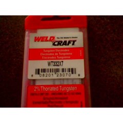 weldcraft tungsten electrode type wt332x70