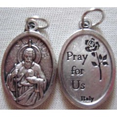 medali impor itali : st. yudas tadeus ( 2 cm)