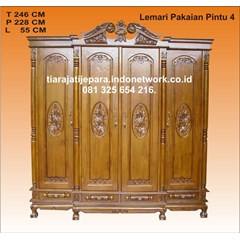 lemari pakaian kanopi pintu 4