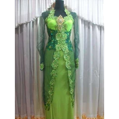 kebaya modern hijau panjang cvx